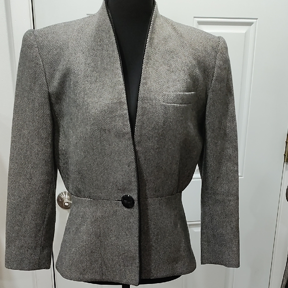 Kasper Women's Charcoal Blazer and Skirt Set